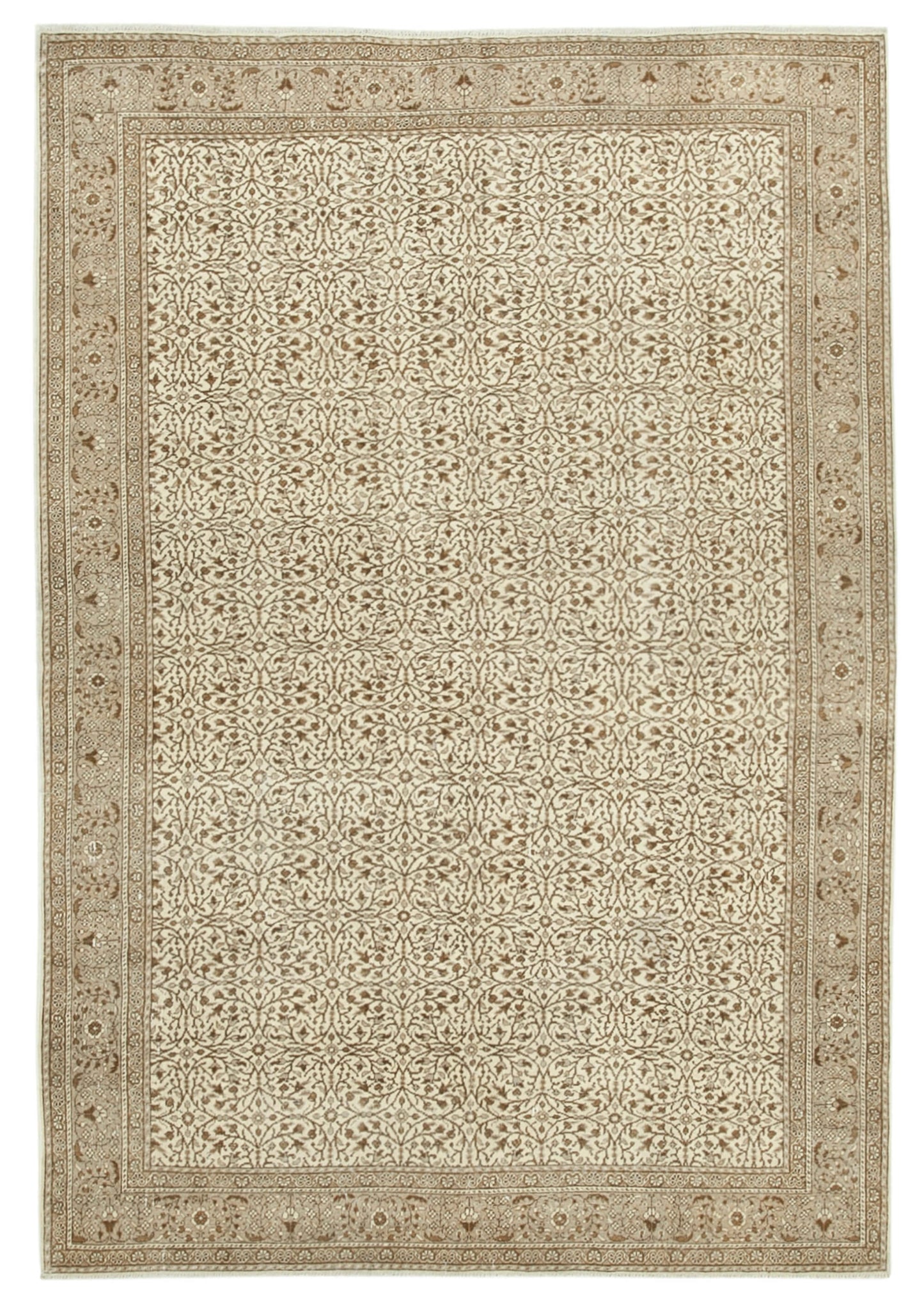 6x9 Beige Vintage Rug - 37945