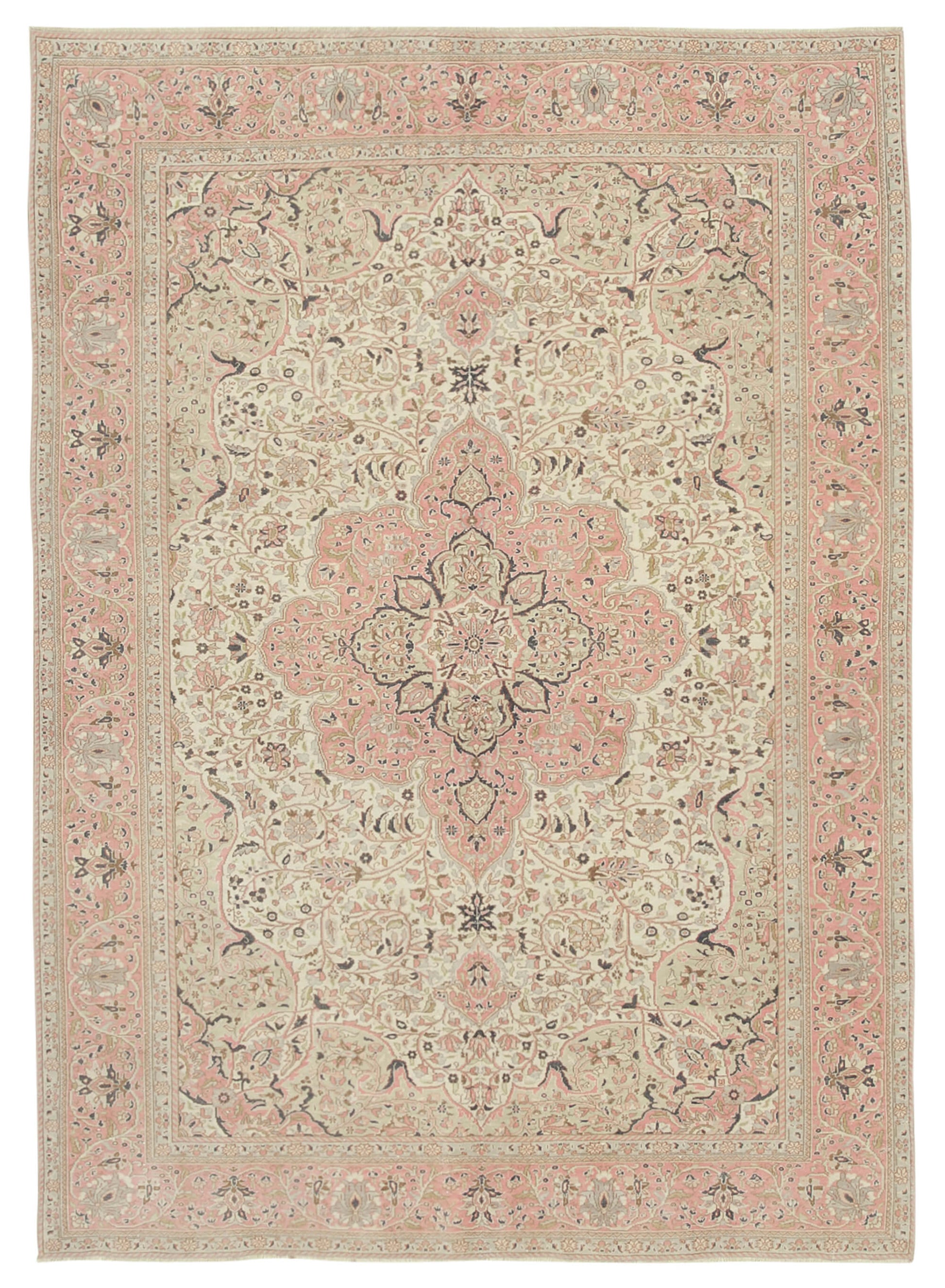 7x9 Beige Vintage Rug - 37951