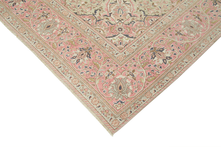 7x9 Beige Vintage Rug - 37951