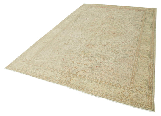 7x11 Beige Vintage Rug - 37955