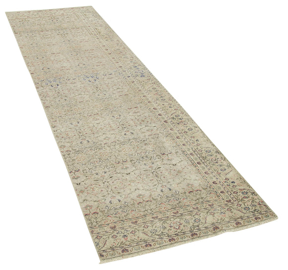 3x9 Beige Vintage Rug - 37980