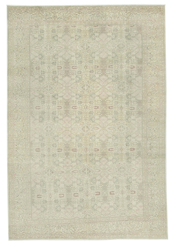 6x10 Beige Vintage Rug - 37995