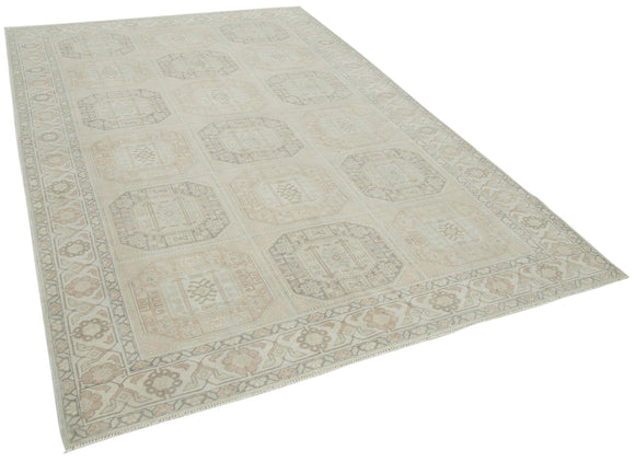 6x10 Beige Vintage Rug - 37996