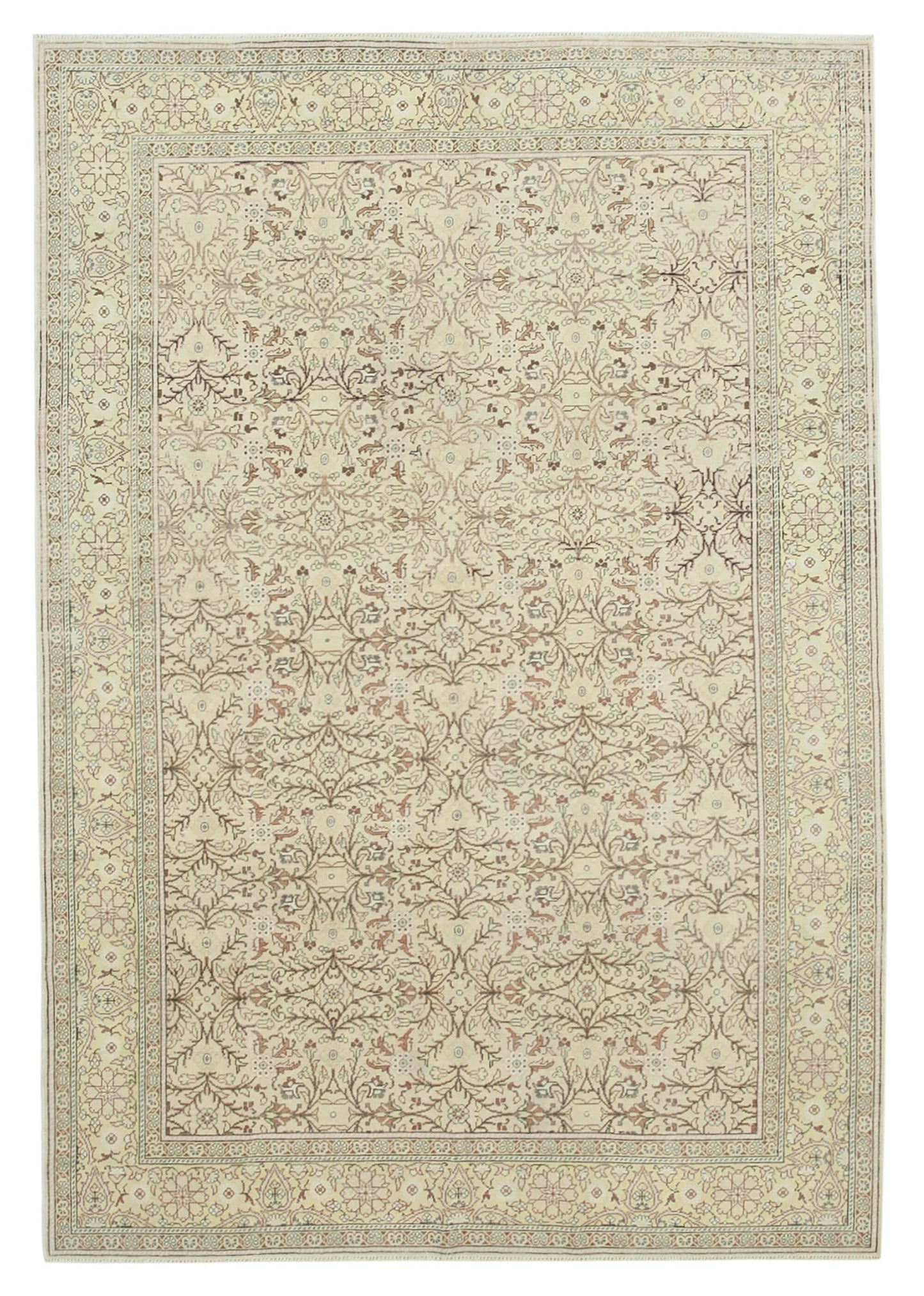 6x9 Beige Vintage Rug - 37999