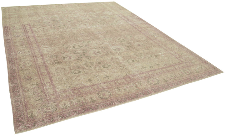9x11 Beige Vintage Rug - 38015