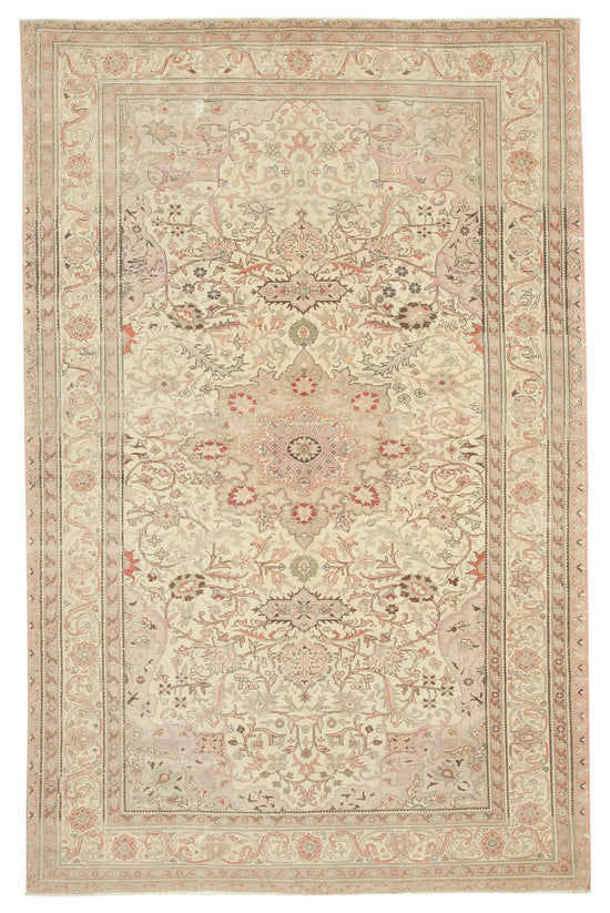 8x12 Beige Vintage Rug - 38020