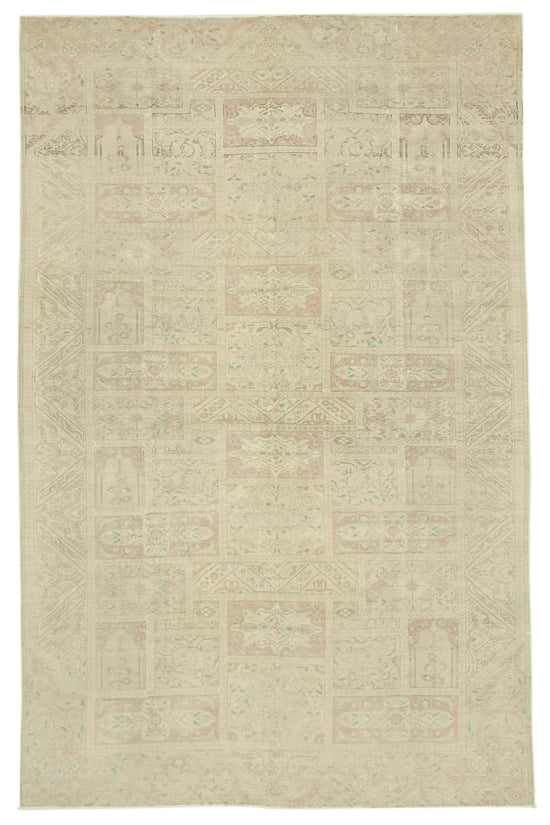 8x12 Beige Vintage Rug - 38023
