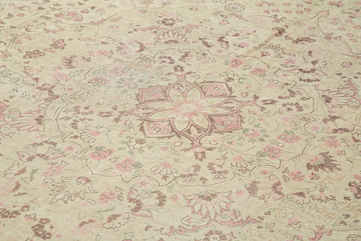 9x13 Beige Vintage Rug - 38025