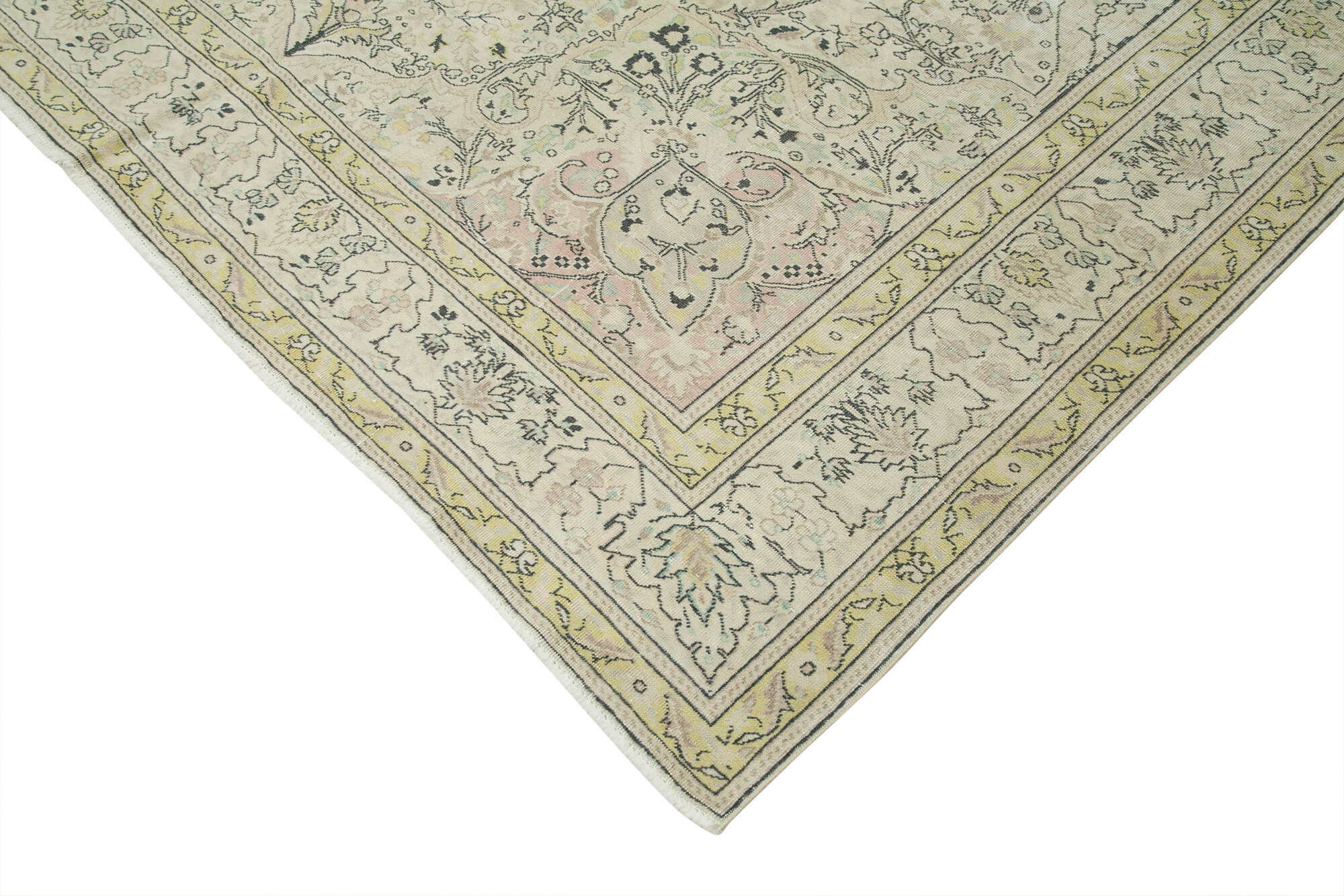 8x12 Beige Vintage Rug - 38027