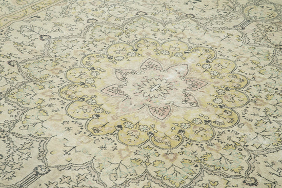8x12 Beige Vintage Rug - 38027