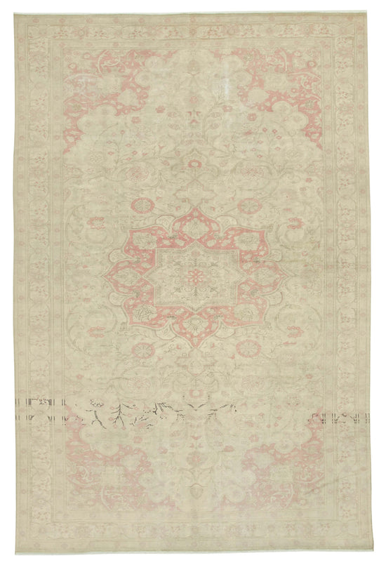 8x12 Beige Vintage Rug - 38028