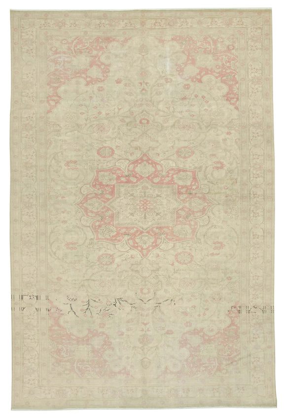 8x12 Beige Vintage Rug - 38028