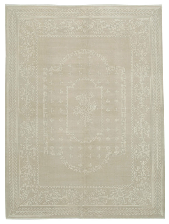 8x11 Beige Vintage Rug - 38029