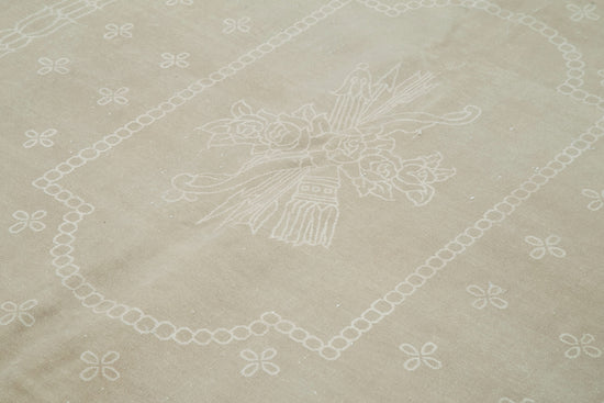 8x11 Beige Vintage Rug - 38029