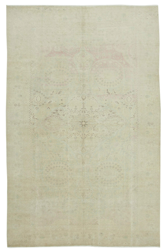 8x12 Beige Vintage Rug - 38030