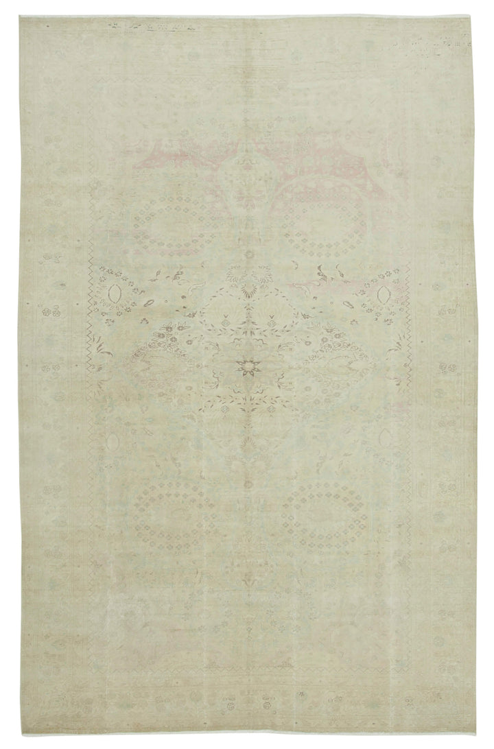 8x12 Beige Vintage Rug - 38030