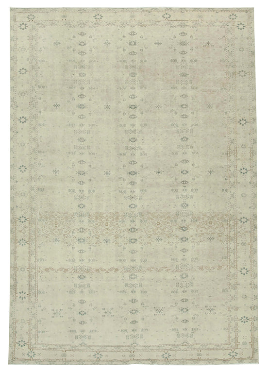 8x11 Beige Vintage Rug - 38034