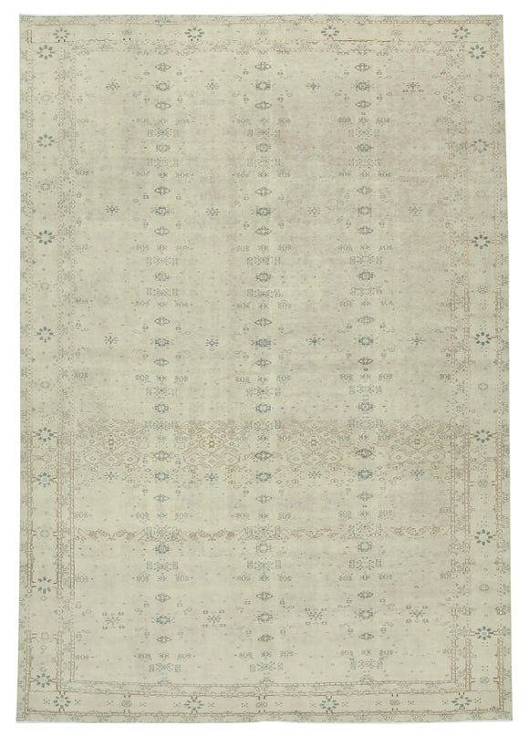 8x11 Beige Vintage Rug - 38034