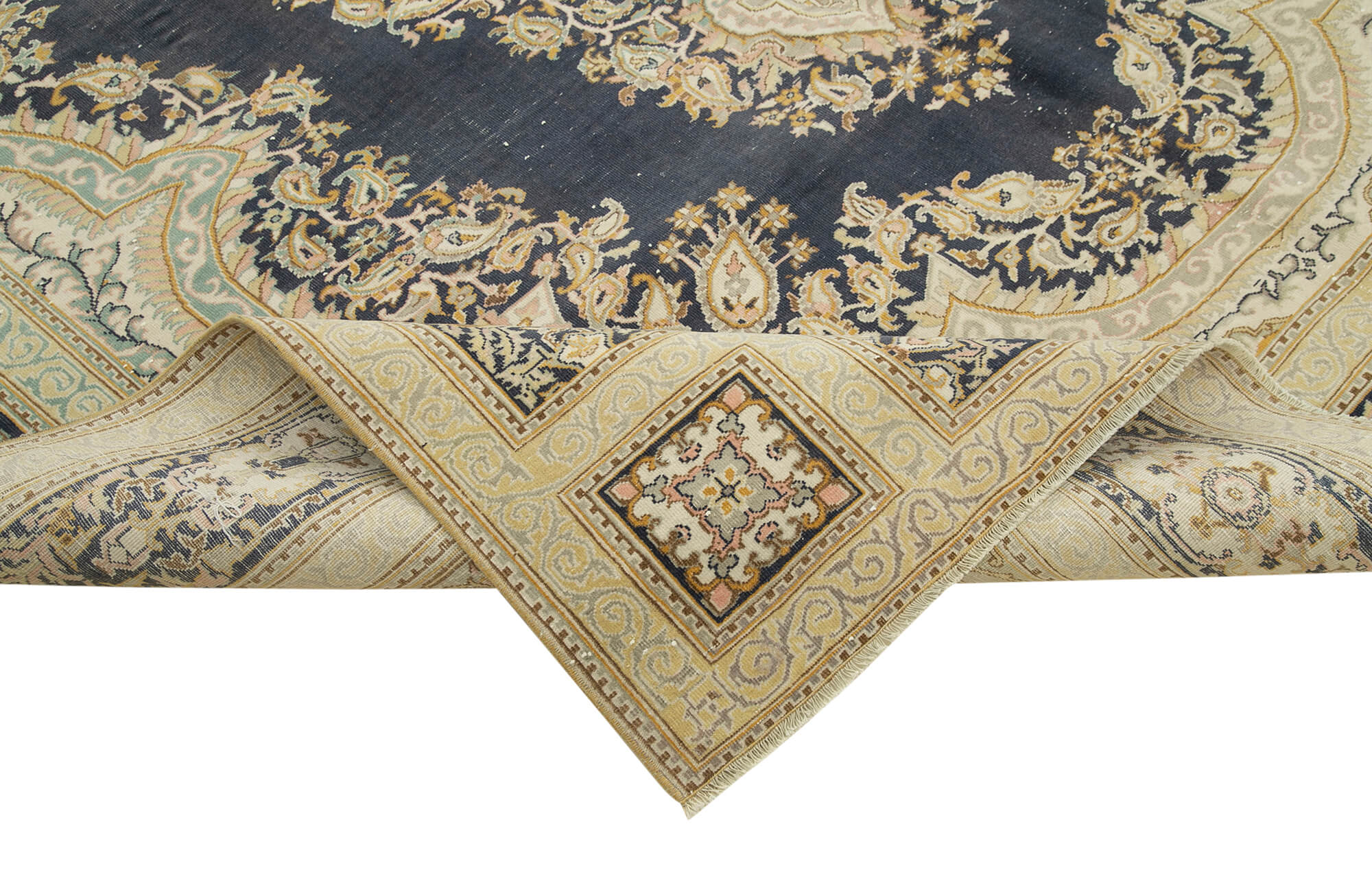 8x11 Beige Vintage Rug - 38042