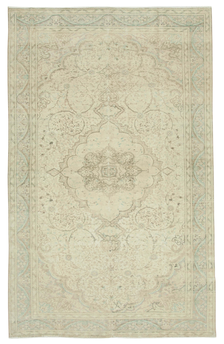 7x12 Beige Vintage Rug - 38044