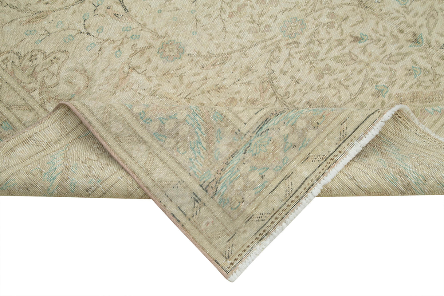 7x12 Beige Vintage Rug - 38044