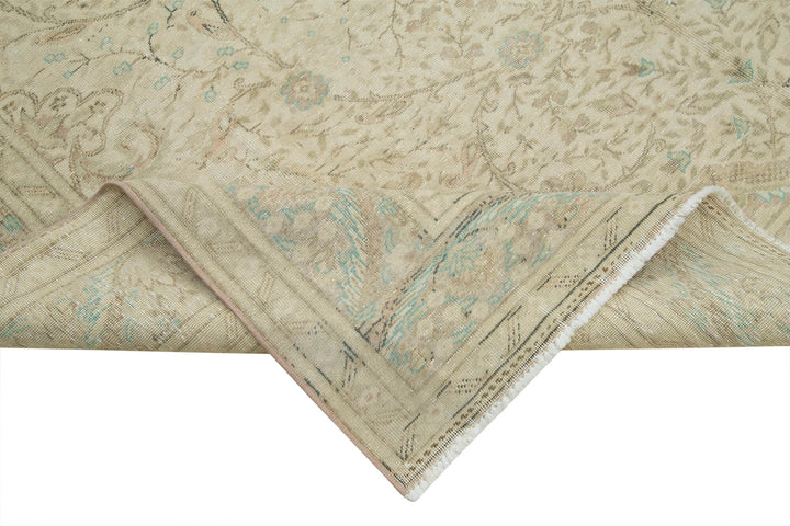 7x12 Beige Vintage Rug - 38044