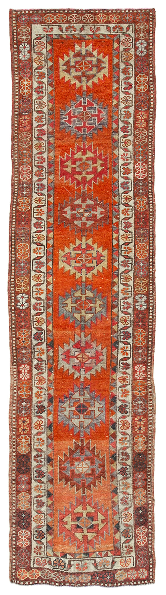 3x12 Red Boho Runner Rugs - 38081