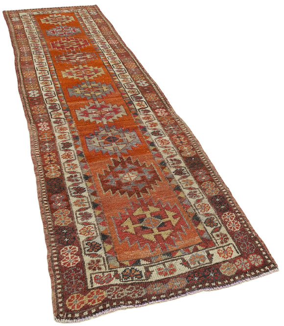 3x12 Red Boho Runner Rugs - 38081