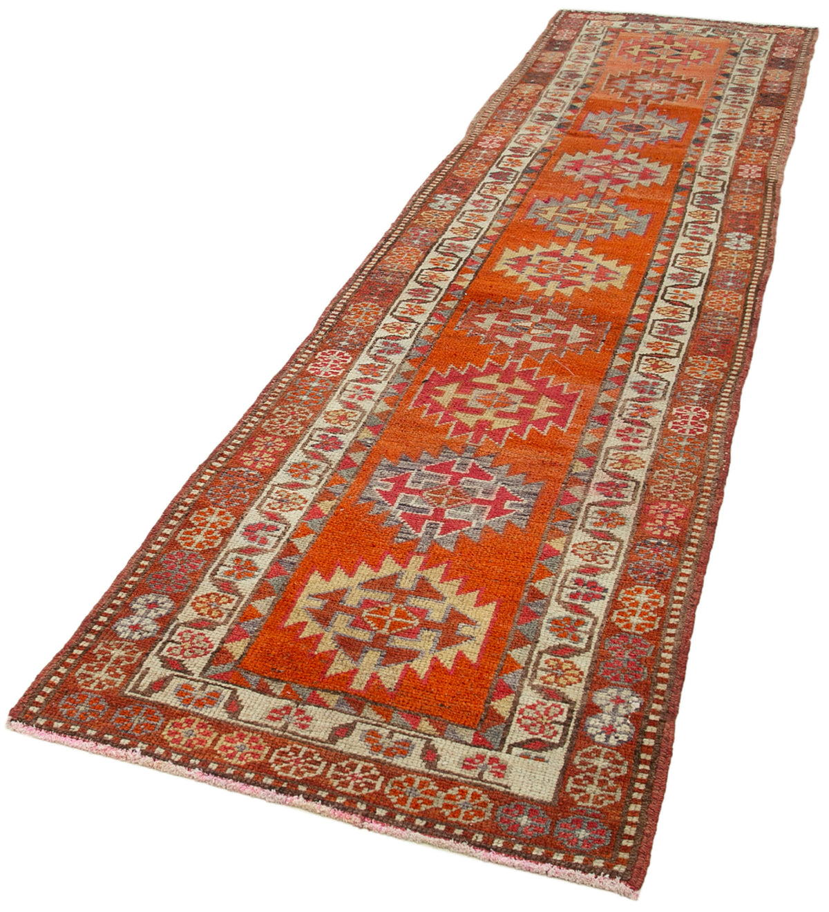 3x12 Red Boho Runner Rugs - 38081