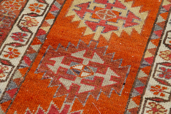 3x12 Red Boho Runner Rugs - 38081
