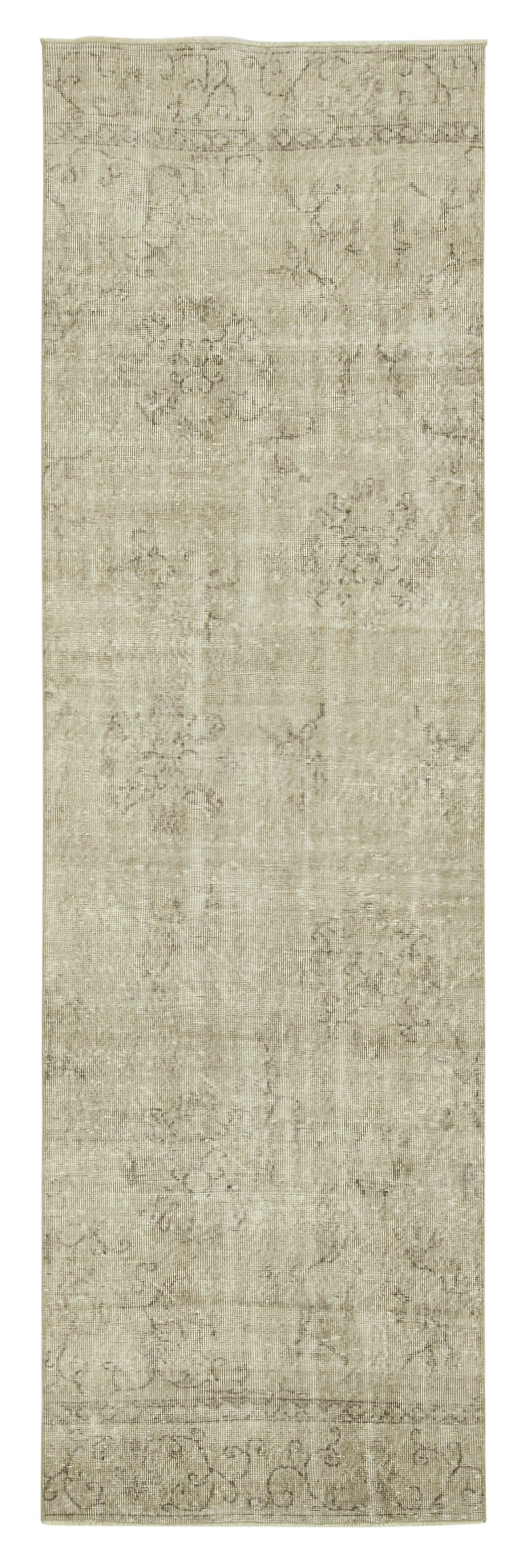 3x10 Beige Overdyed Runner Rug - 38117