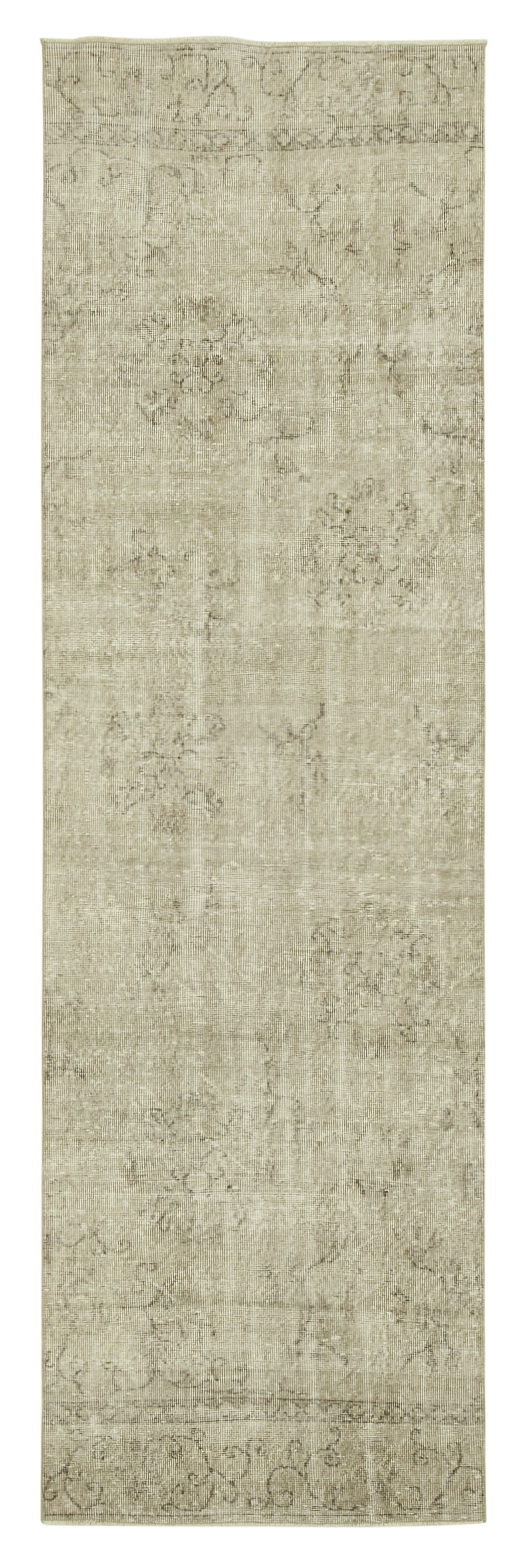 3x10 Beige Overdyed Runner Rug - 38117