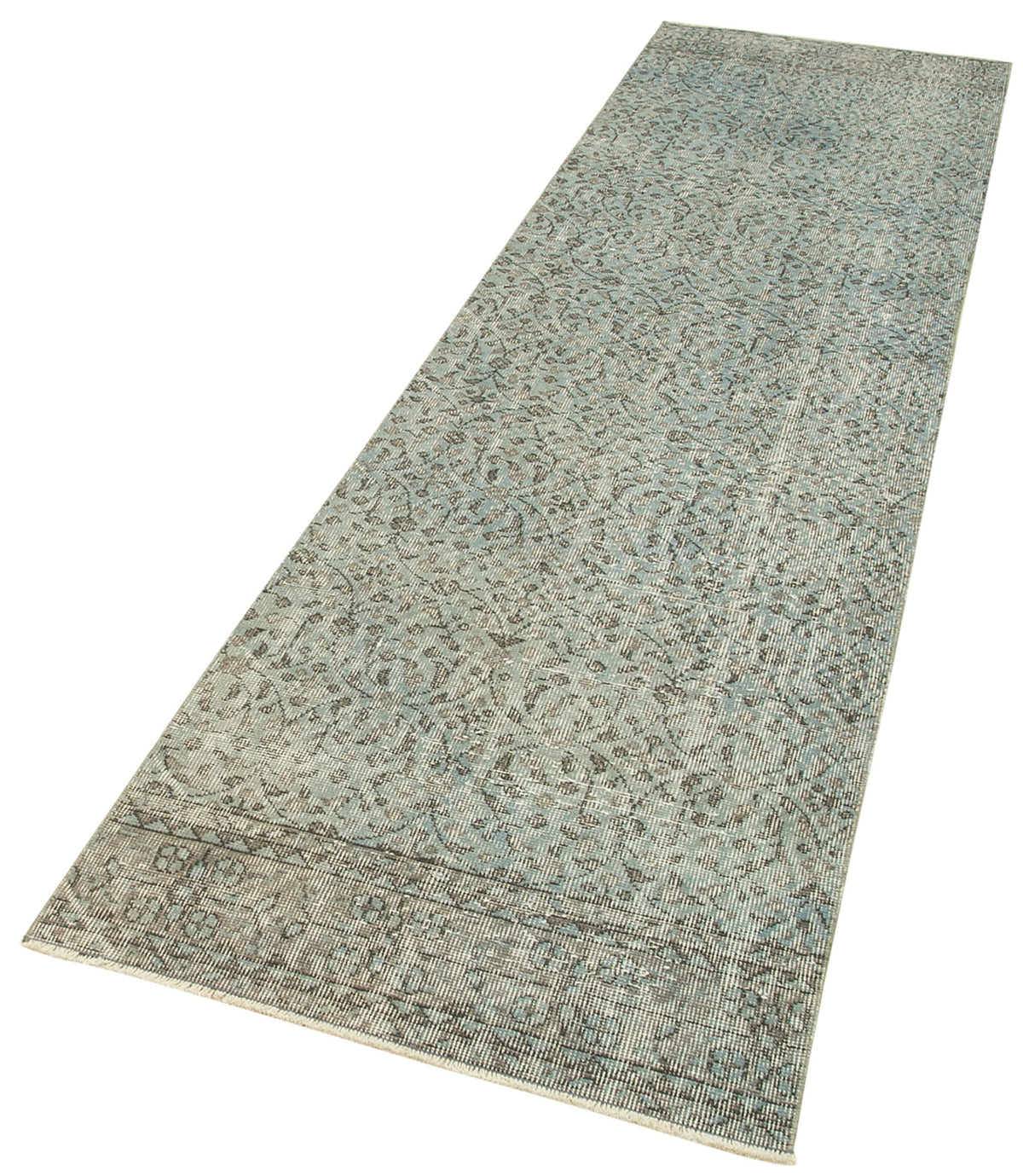 3x10 Blue Overdyed Runner Rug - 38151