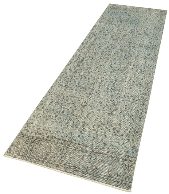 3x10 Blue Overdyed Runner Rug - 38151