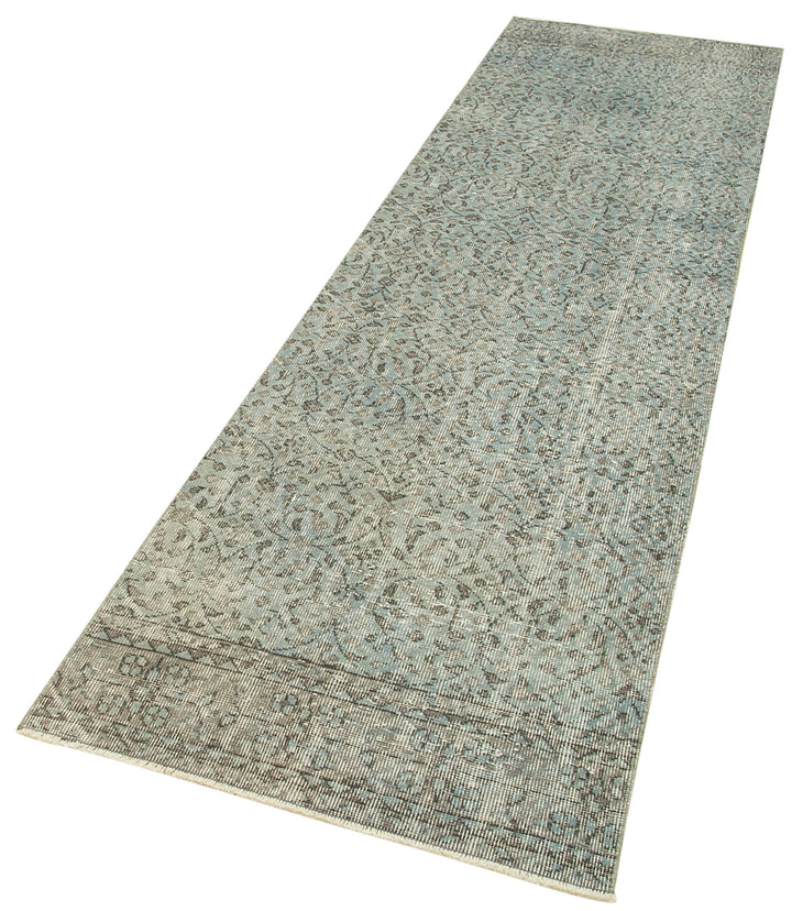 3x10 Blue Overdyed Runner Rug - 38151