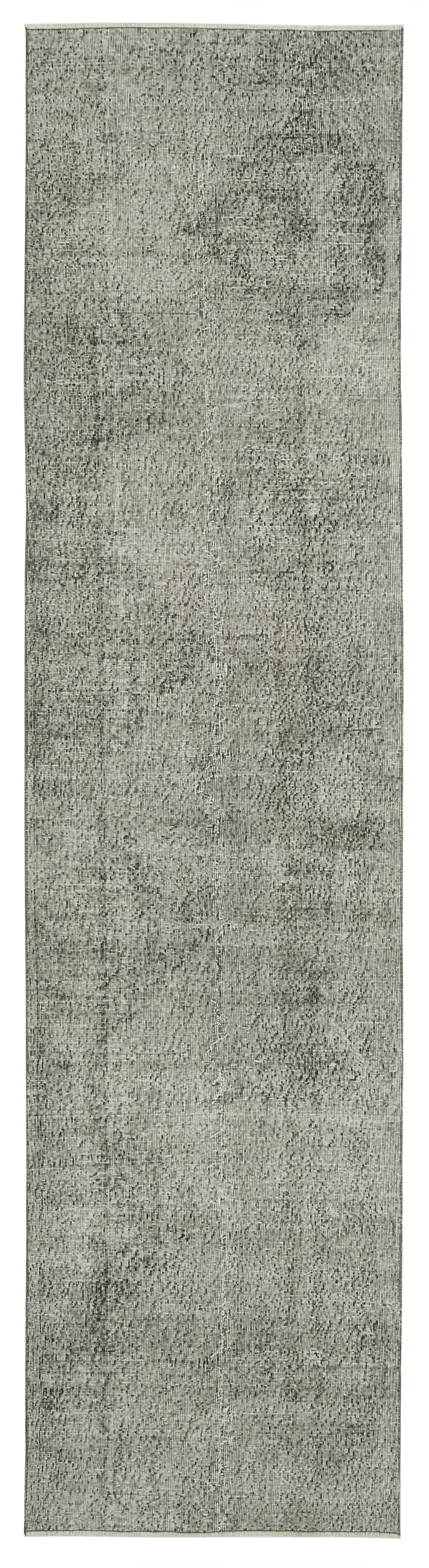 3x12 Grey Overdyed Runner Rug - 38165