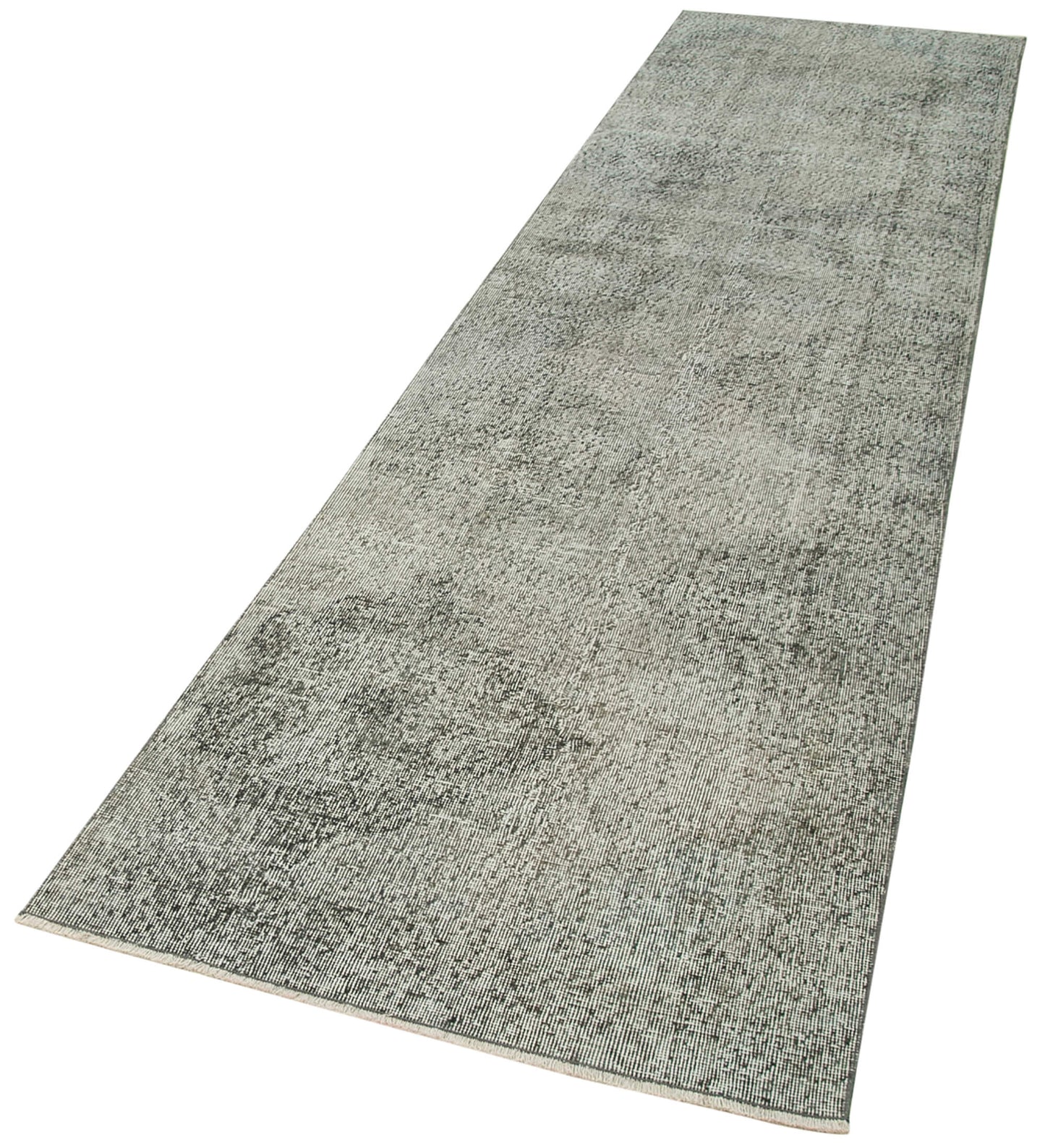3x12 Grey Overdyed Runner Rug - 38165