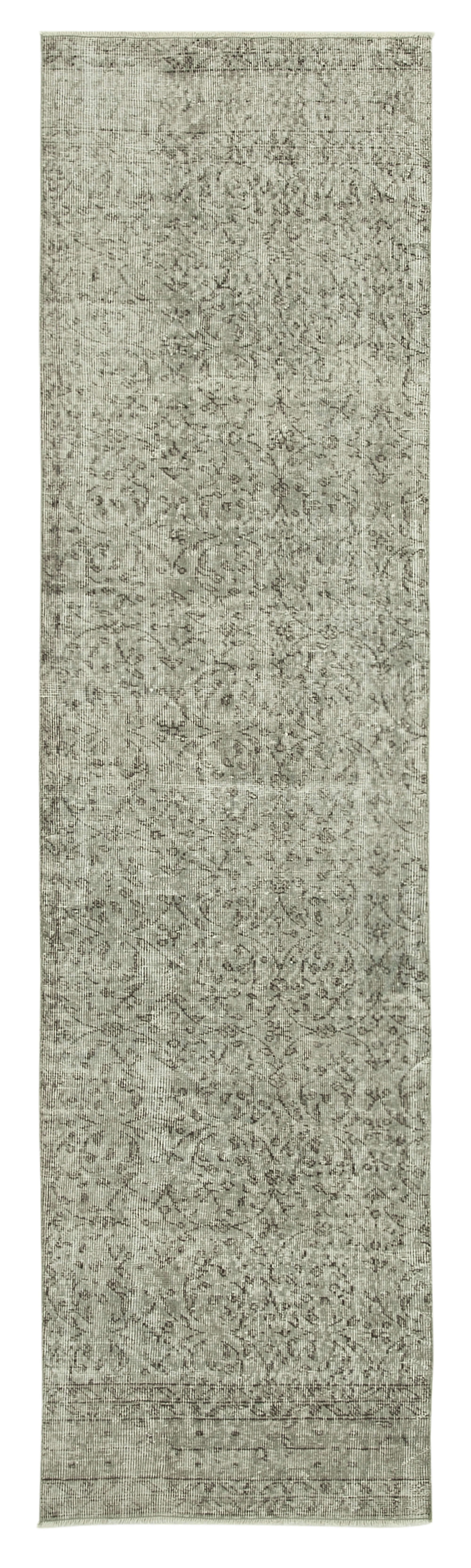 3x10 Grey Overdyed Runner Rug - 38171