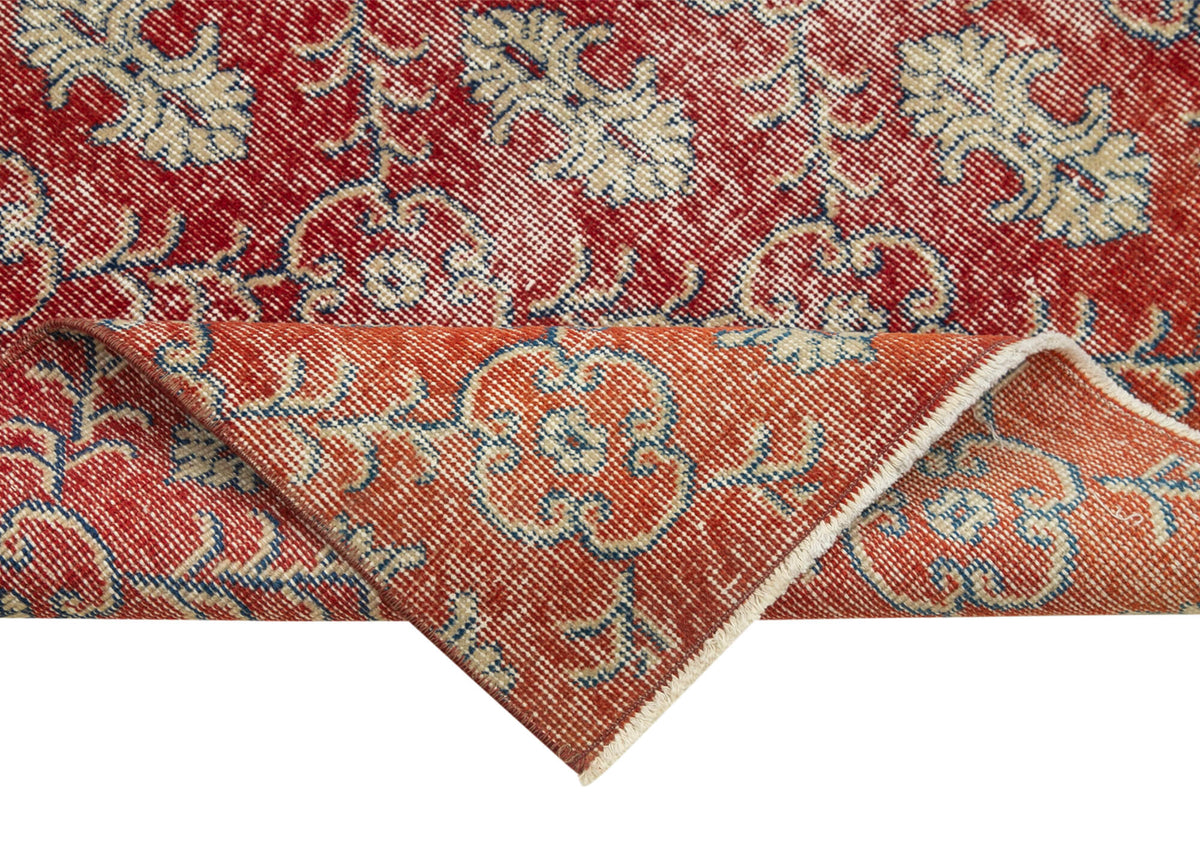 3x11 Red Overdyed Runner Rug - 38175