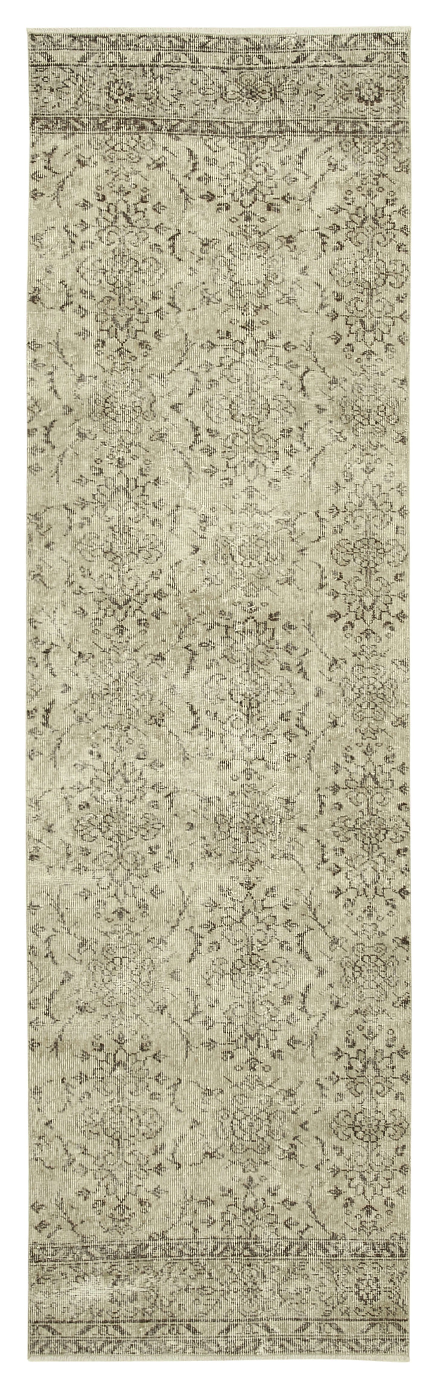 3x10 Beige Overdyed Runner Rug - 38180