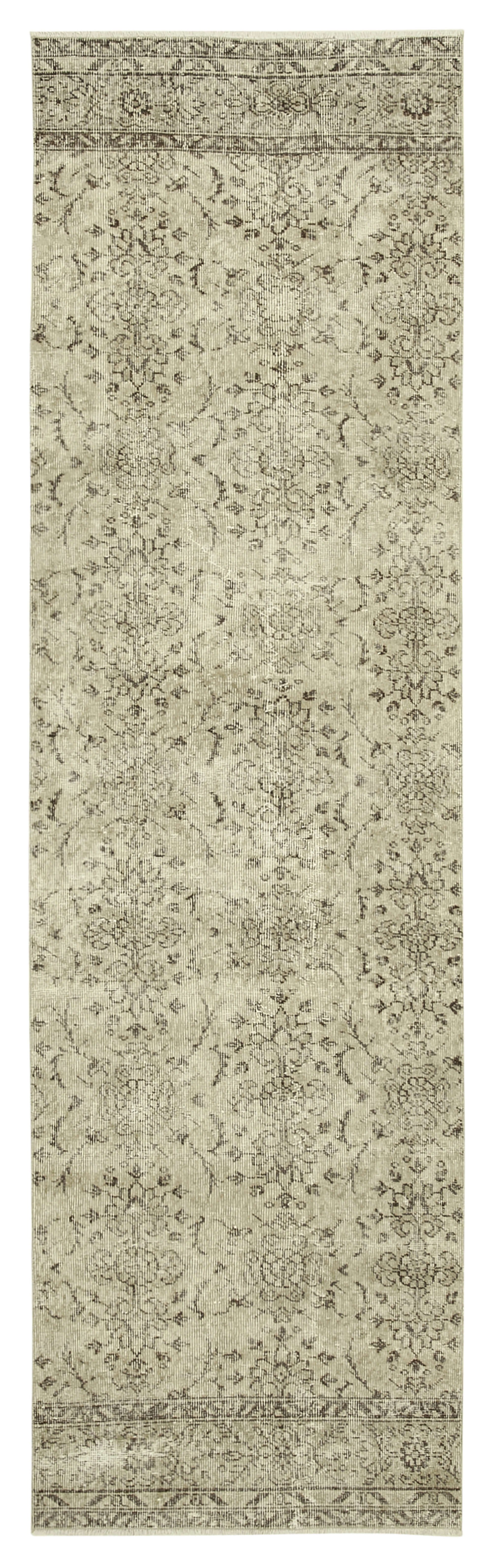 3x10 Beige Overdyed Runner Rug - 38180