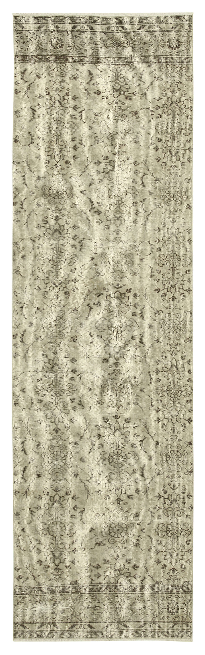 3x10 Beige Overdyed Runner Rug - 38180