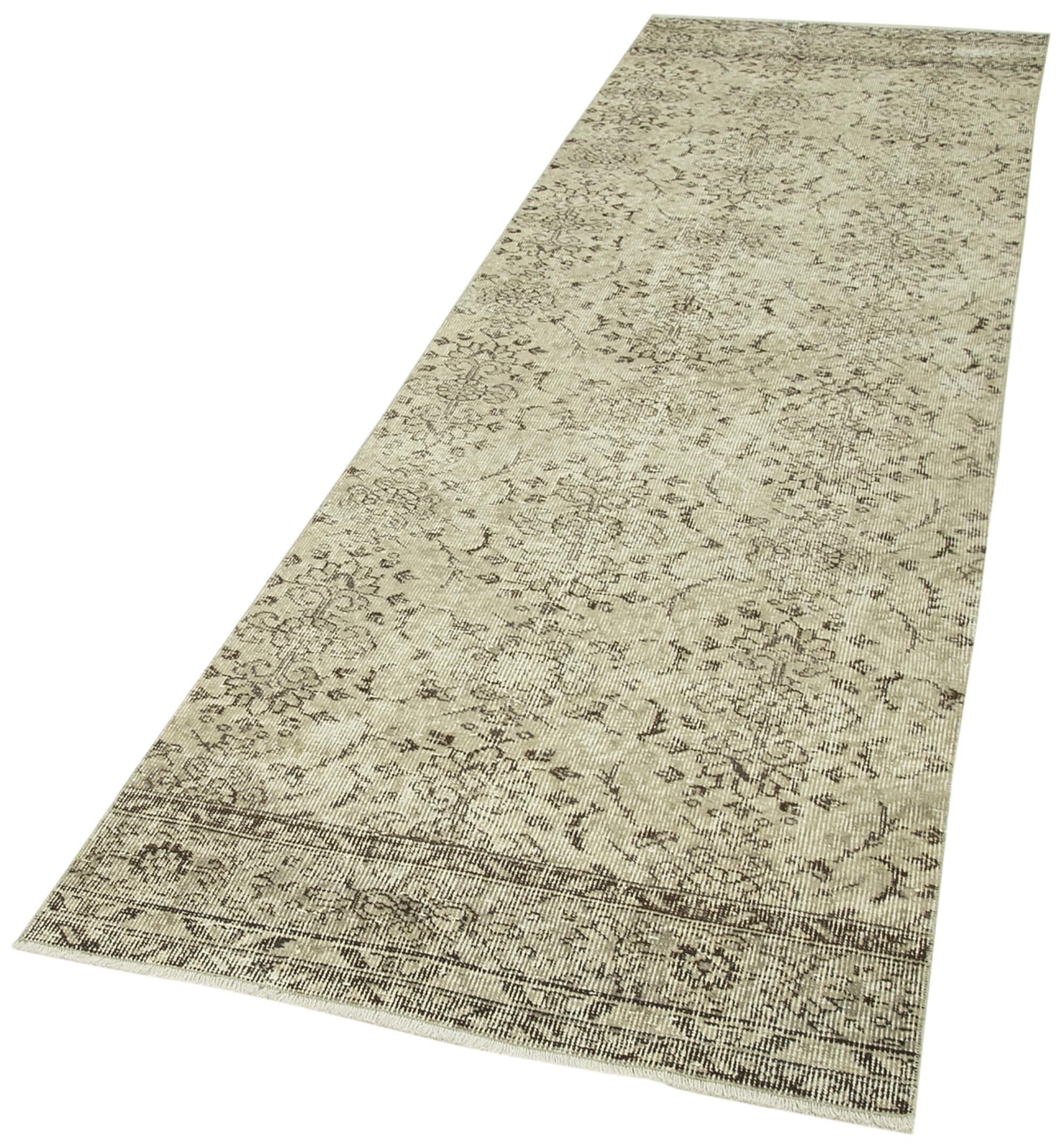 3x10 Beige Overdyed Runner Rug - 38180