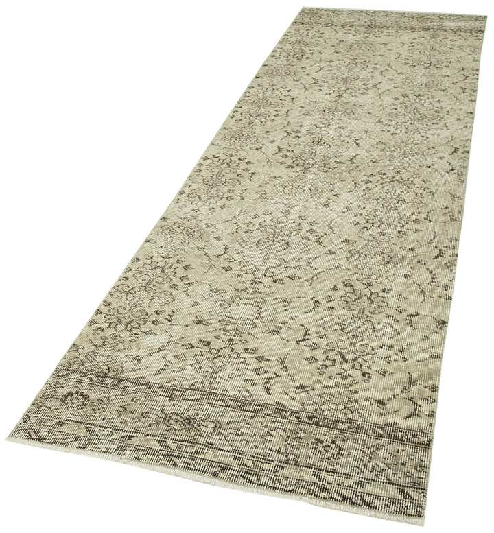 3x10 Beige Overdyed Runner Rug - 38180