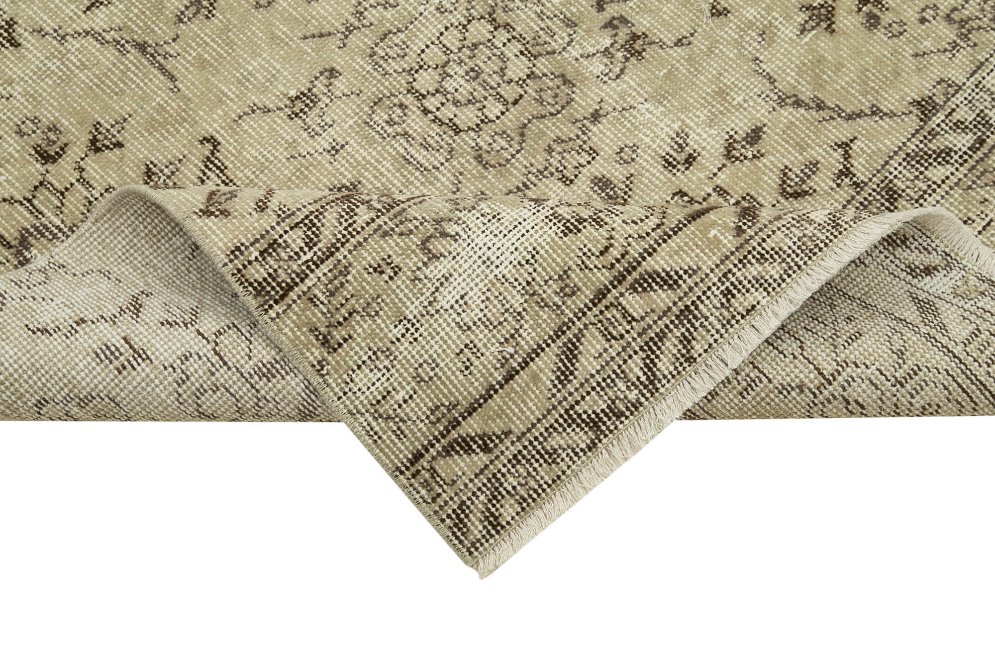 3x10 Beige Overdyed Runner Rug - 38180
