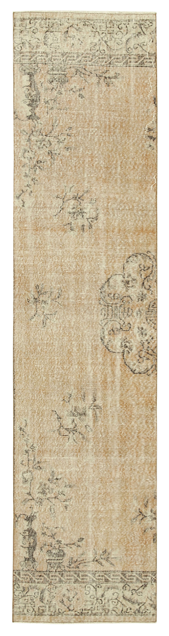 3x11 Beige Overdyed Runner Rug - 38189