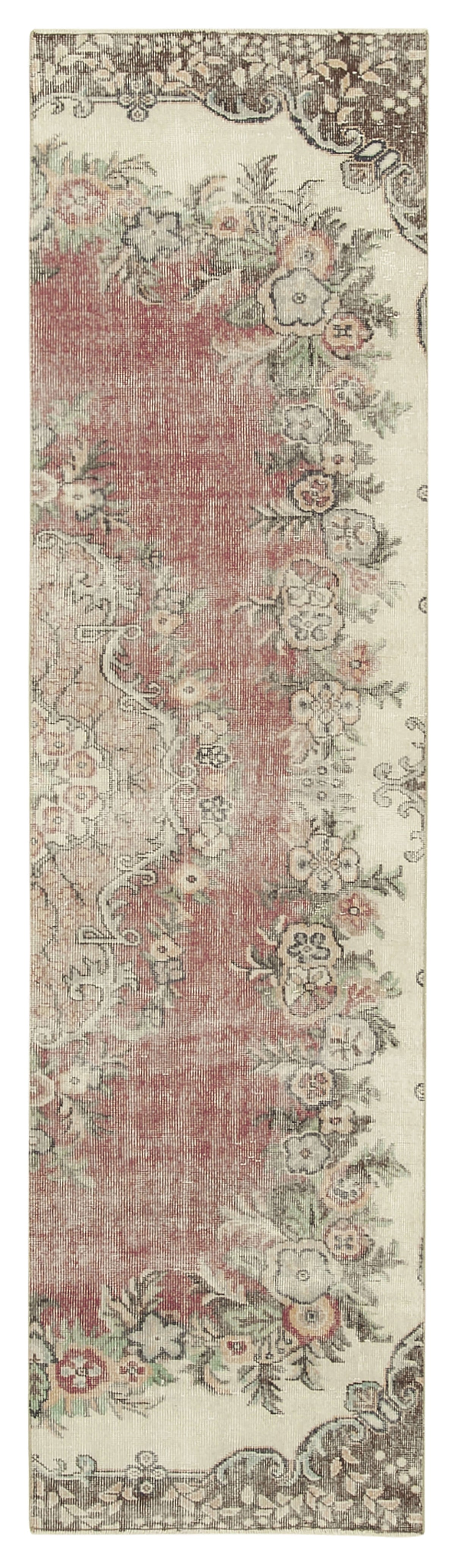 3x10 Beige Overdyed Runner Rug - 38193