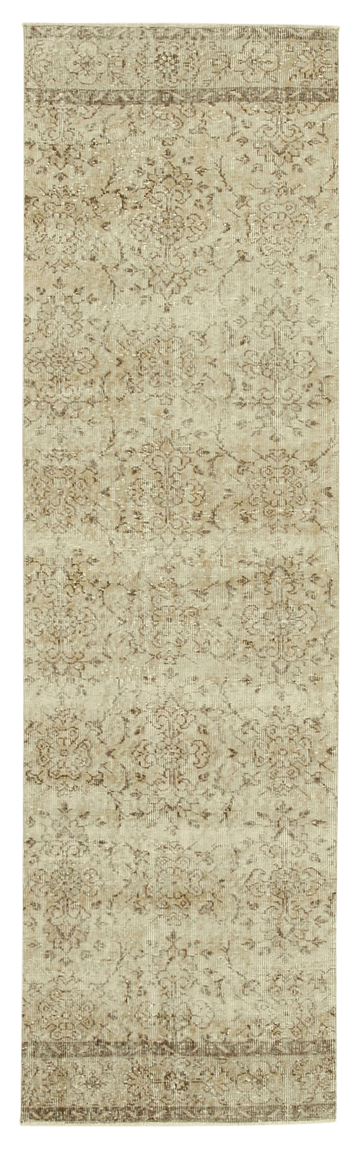 3x9 Beige Overdyed Runner Rug - 38213