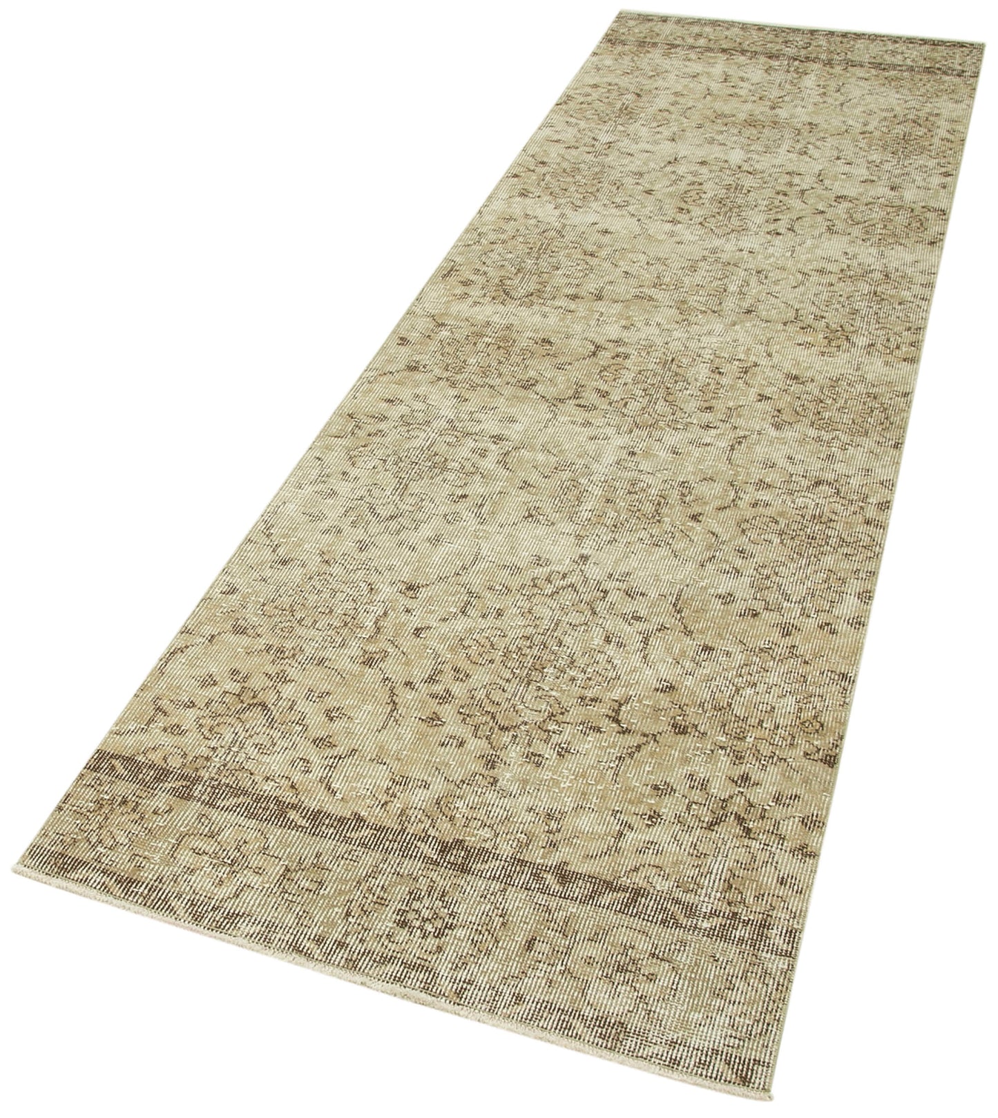 3x9 Beige Overdyed Runner Rug - 38213