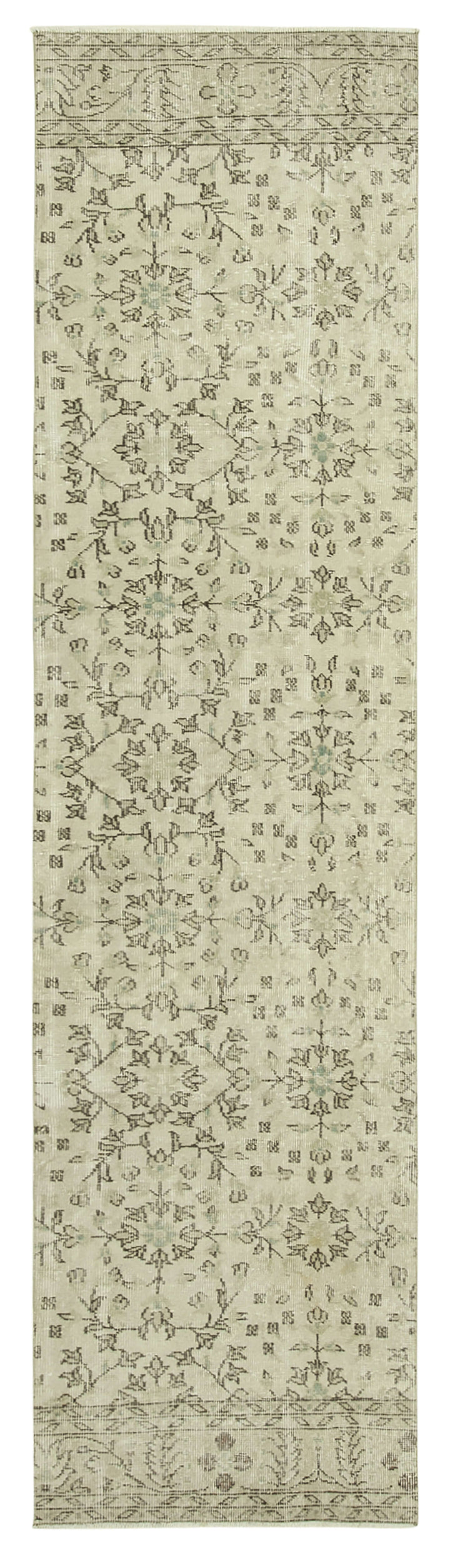 3x10 Beige Overdyed Runner Rug - 38225